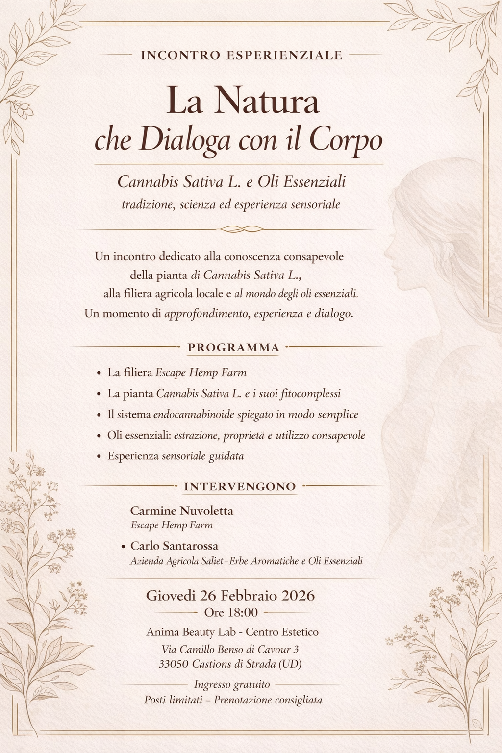 Incontro Esperienziale — La Natura che Dialoga con il Corpo