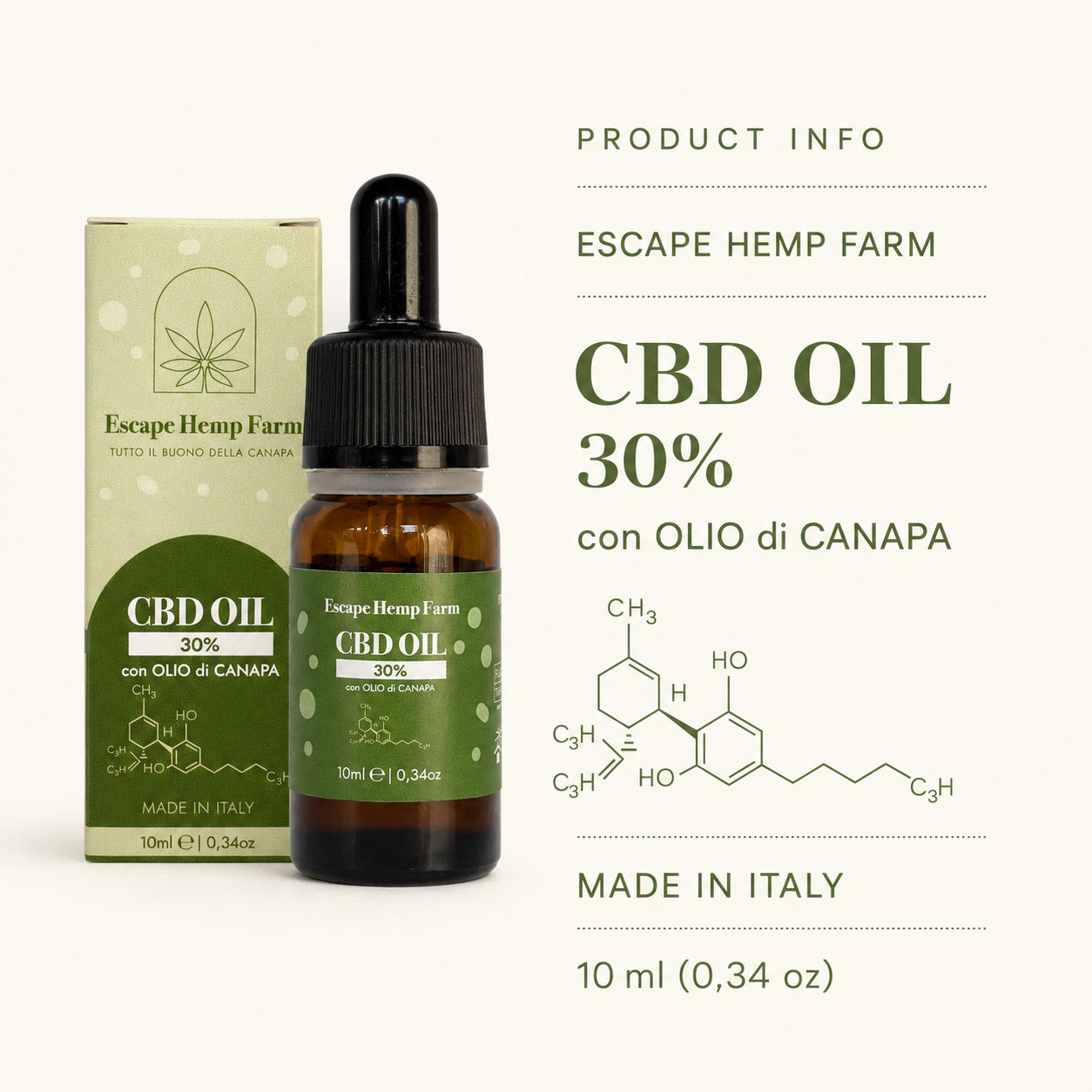 Olio CBD 30% in olio di semi di canapa – Escape Hemp Farm (Copia)