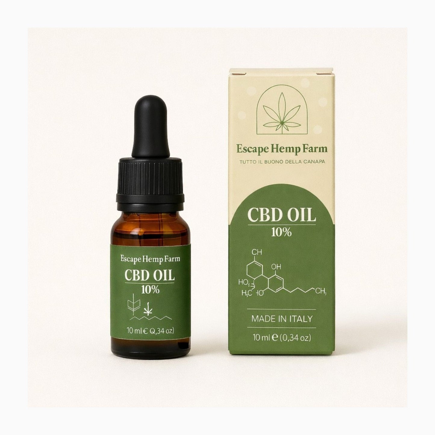 Olio CBD 10% MCT – Escape Hemp Farm