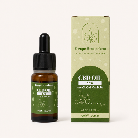 Olio CBD 10% in olio di semi di canapa – Escape Hemp Farm