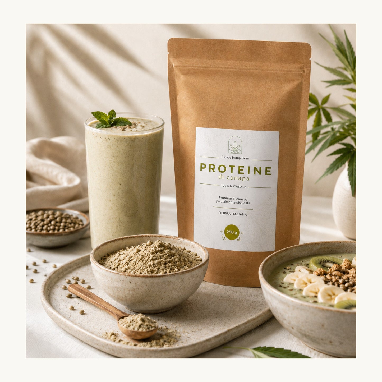 Proteine Vegetali di Semi di Canapa – Escape Hemp Farm
