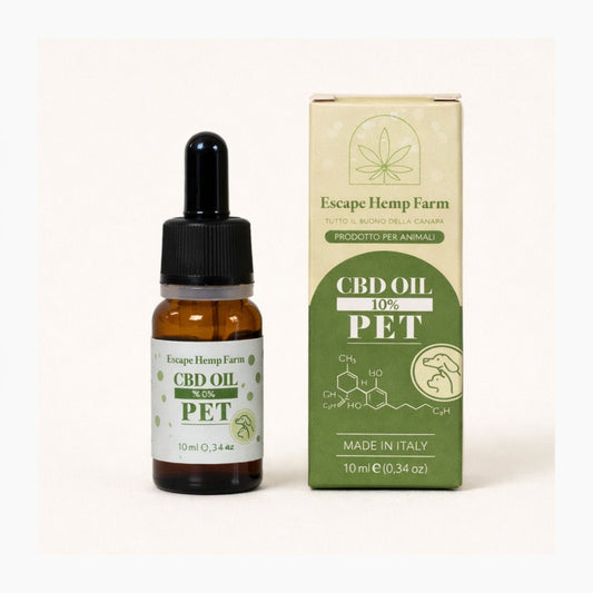 Olio CBD PET 10% in olio di semi di canapa – Escape Hemp Farm