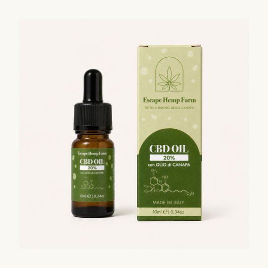 Olio CBD 20% in olio di semi di canapa – Escape Hemp Farm