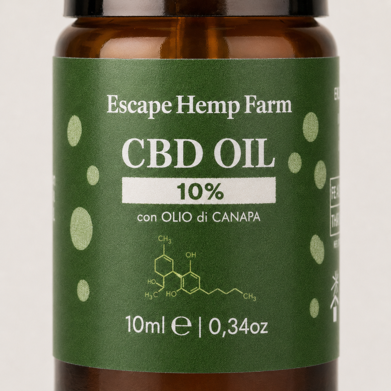 Olio CBD 10% in olio di semi di canapa – Escape Hemp Farm