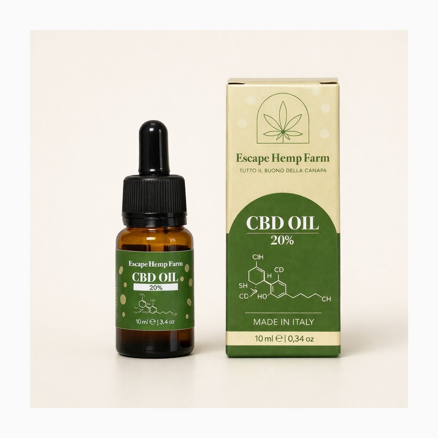 Olio CBD 20% MCT – Escape Hemp Farm