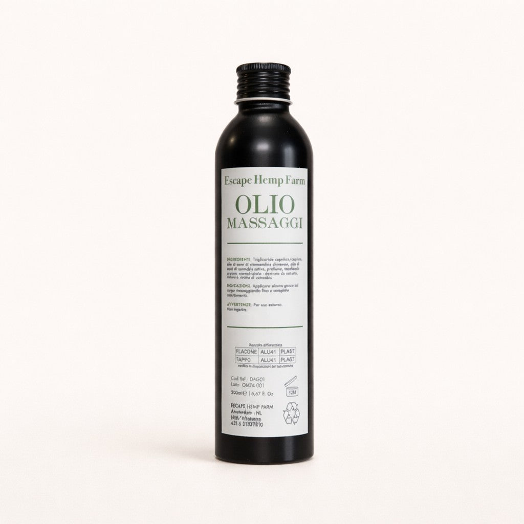 Olio Massaggi alla Canapa con CBD – 200 ml